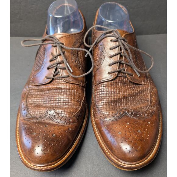 Aston Grey Bodega Wingtip Oxfords MENS SIZE 11 Cognac Brown Formal Dress Shoes main image 7